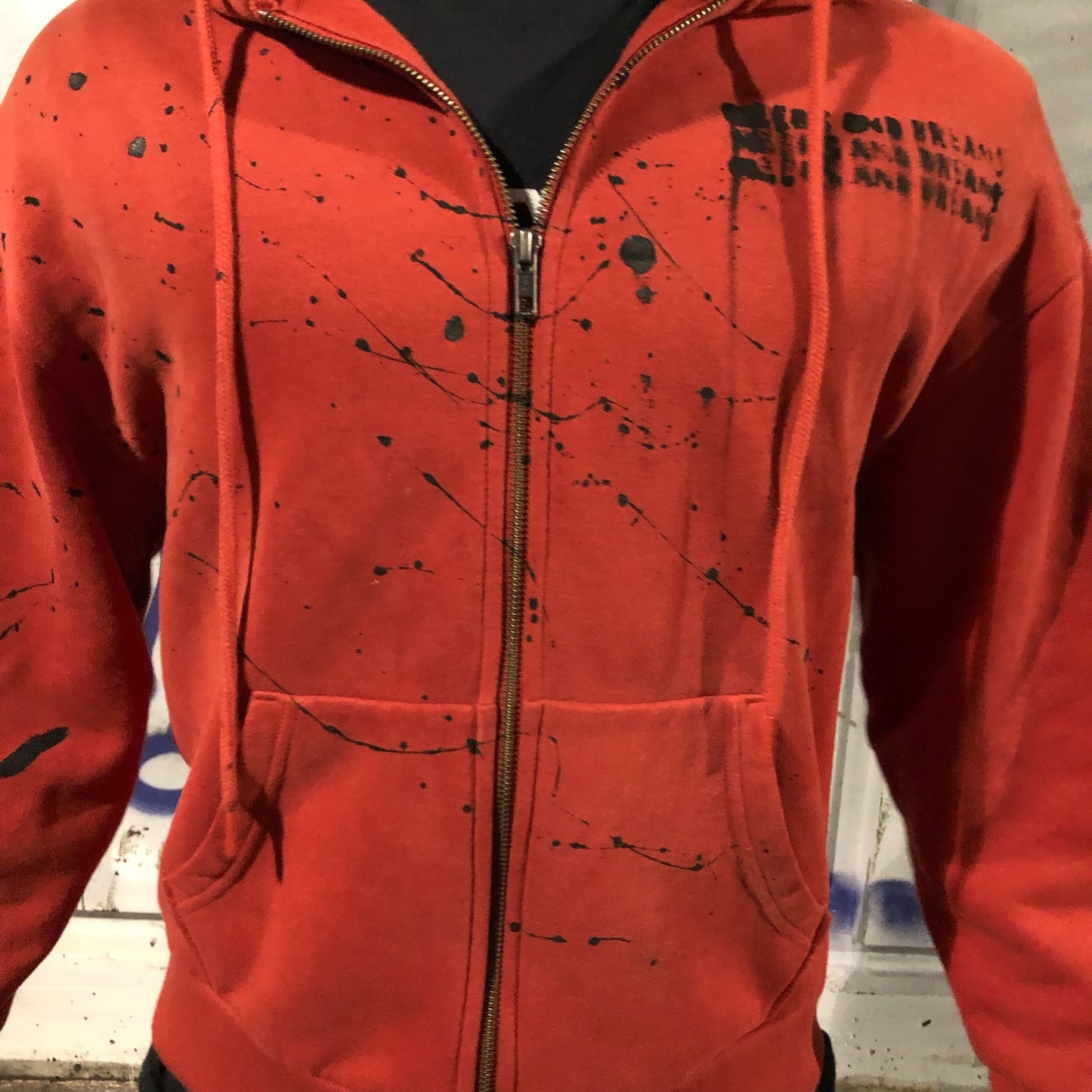 BLOODY ZIP-UP HOODIE