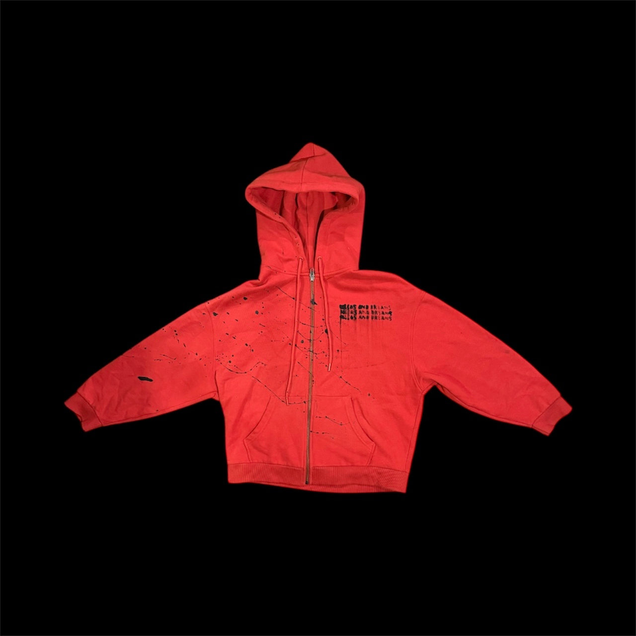 BLOODY ZIP-UP HOODIE